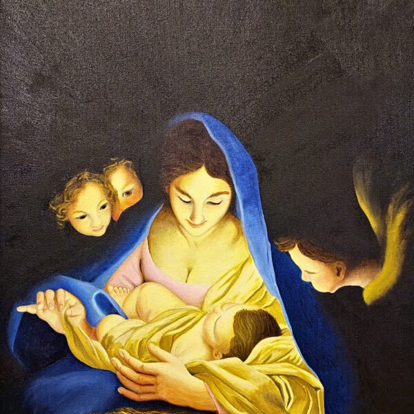 Master Copy of NATIVITA by Carlo Maratta 1650 — original painting by Daron Fraley