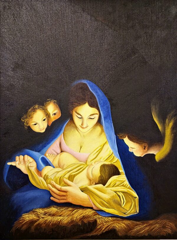 auto draft Master Copy of NATIVITA by Carlo Maratta 1650 — original painting by Daron Fraley