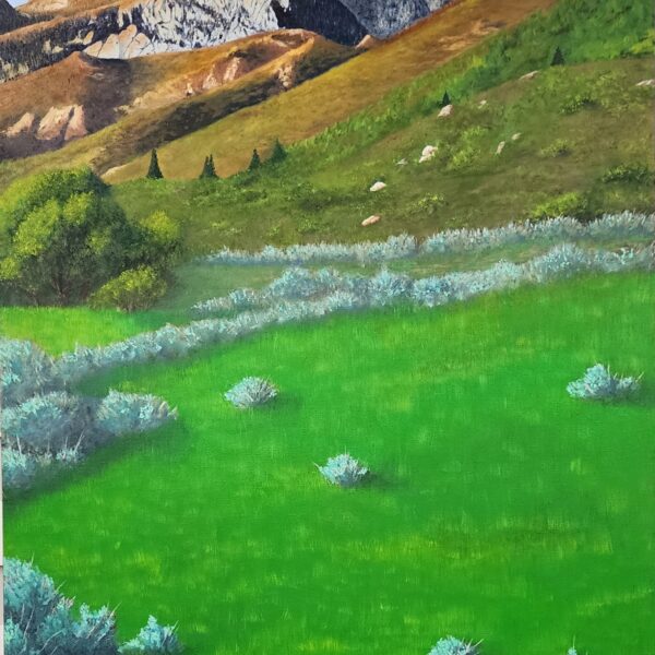 O'Sullivan Peak at Sunset — original painting by Daron Fraley