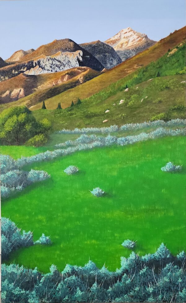 O'Sullivan Peak at Sunset — original painting by Daron Fraley