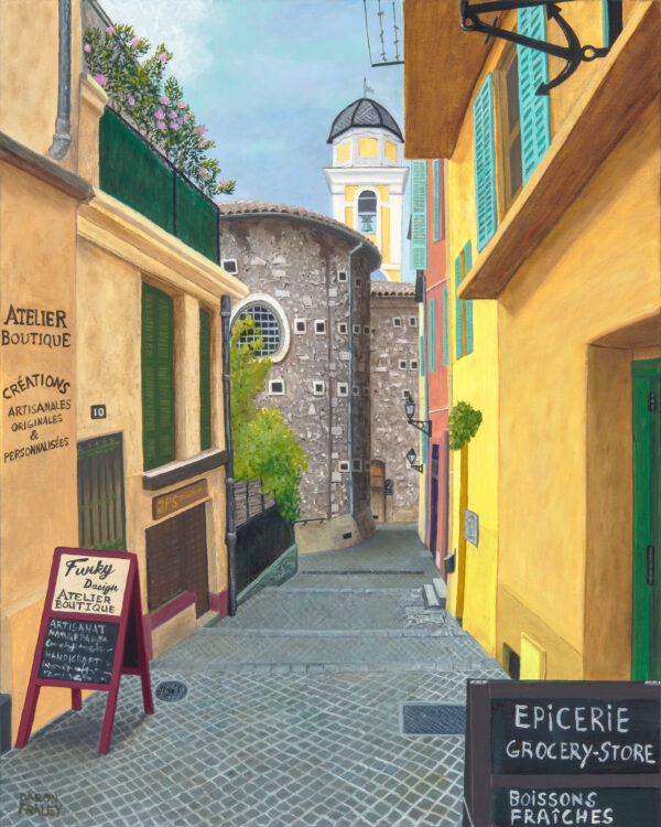 Home Villefranche-sur-Mer — original painting by Daron Fraley