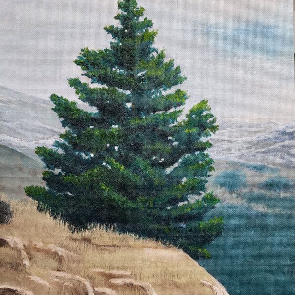 Tisch Academy Pine Tree Exercise — original painting by Daron Fraley